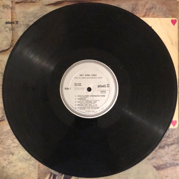 Nat King Cole Love Is A Many Splendored Thing Vinyl Lp - Picture 3 of 7